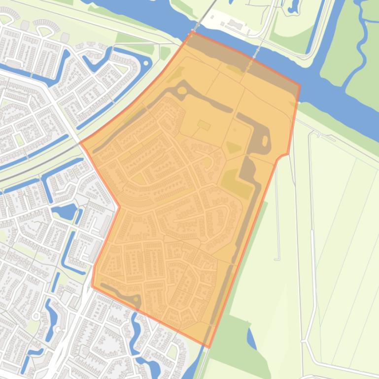 Kaart van de buurt Johanna Naber-erf en omgeving.