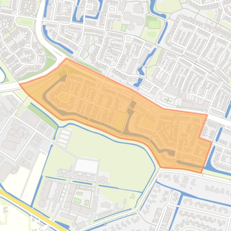 Kaart van de buurt Joke Smit-erf en omgeving.