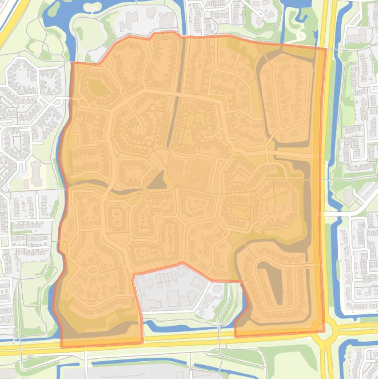 Kaart van de buurt Jol.