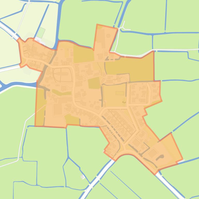 Kaart van de buurt Jorwert.