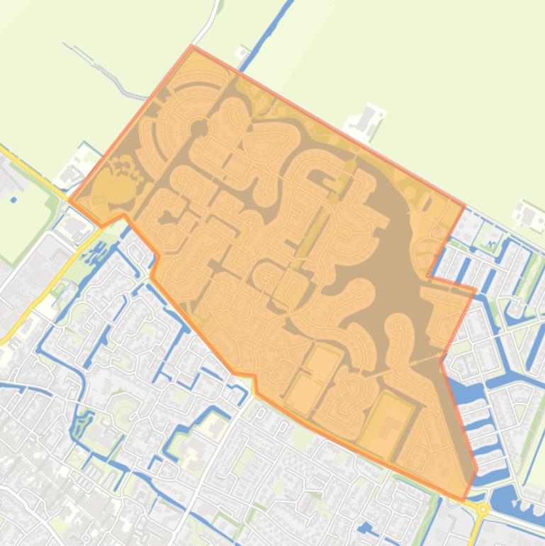 Kaart van de buurt Joure Skipsleat.