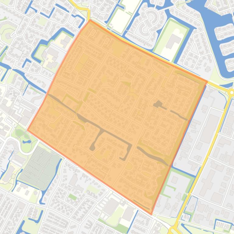 Kaart van de buurt Joure Westermeer.