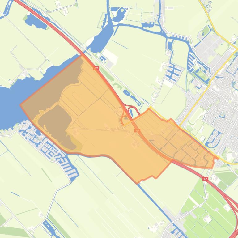 Kaart van de buurt Joure Woudfennen.