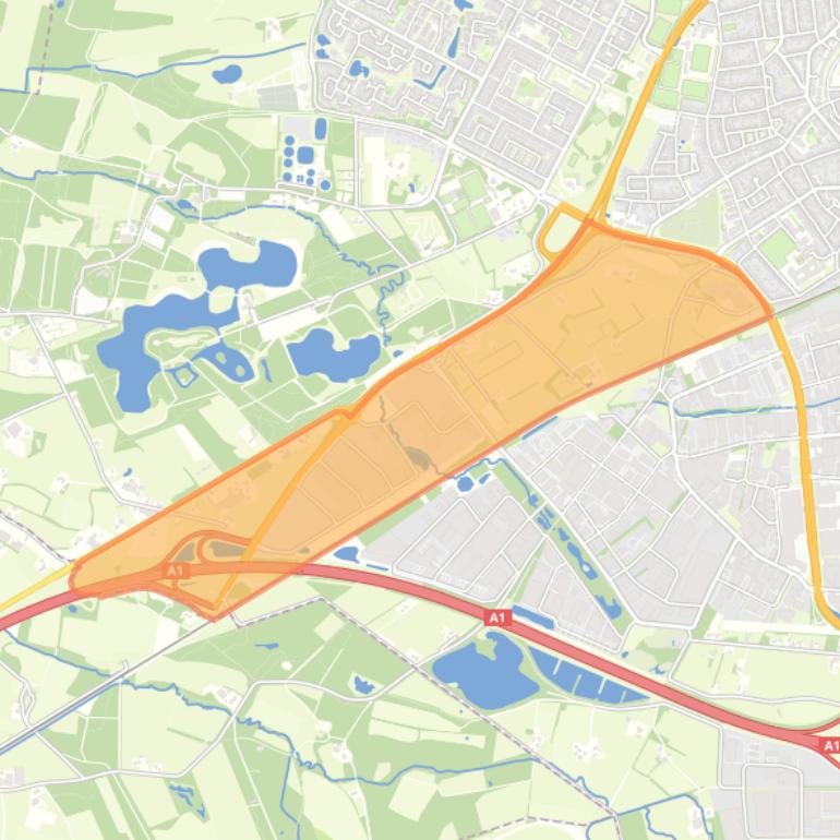 Kaart van de buurt Jufferbeek.