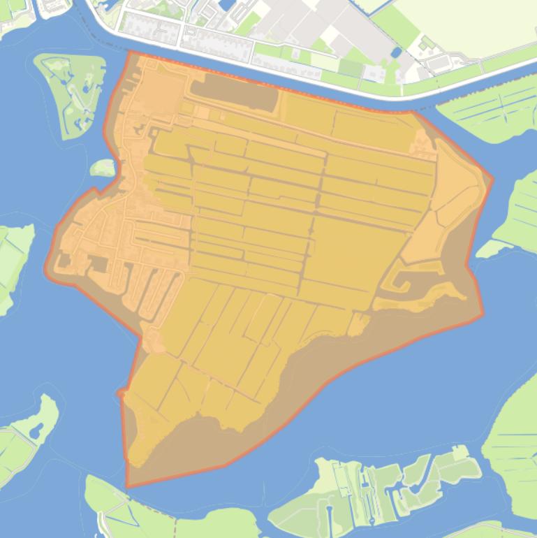 Kaart van de buurt Kaag.