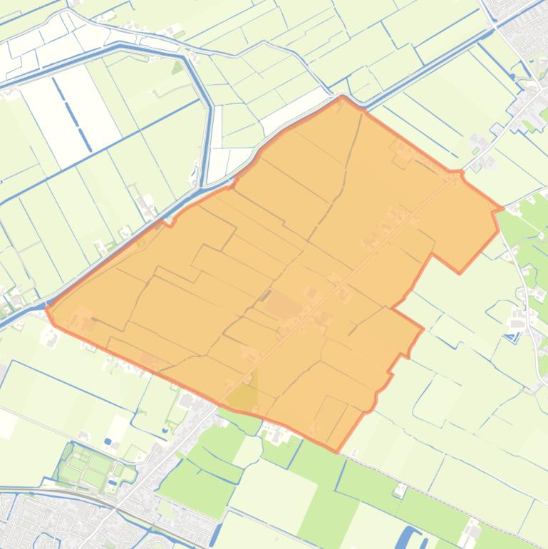 Kaart van de buurt Kaag.