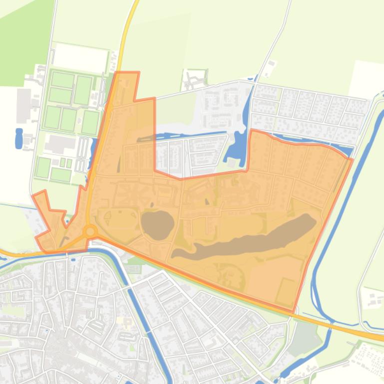 Kaart van de buurt Kaaskenswater.