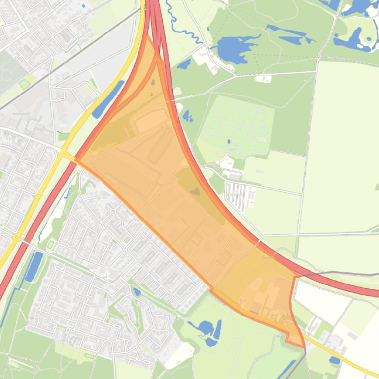 Kaart van de buurt Kaldenkerkerweg-Oost.