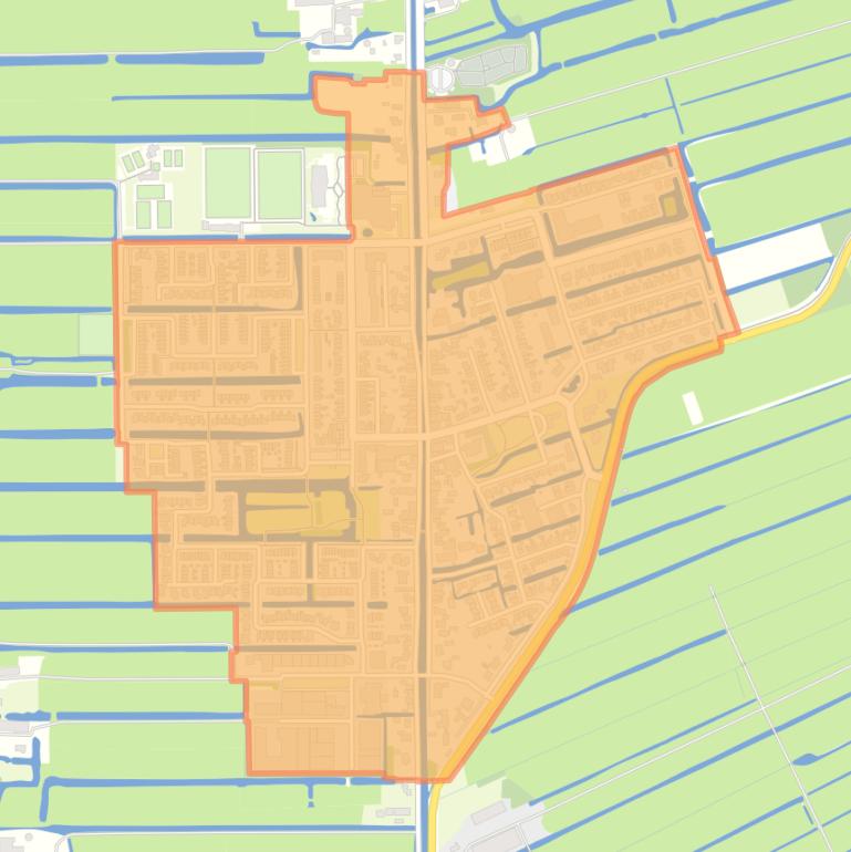 Kaart van de buurt Kamerik (dorp).