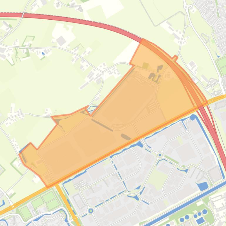 Kaart van de buurt Kampershoek-Noord.