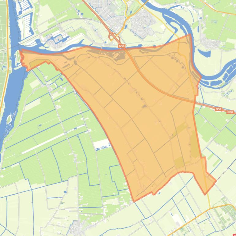 Kaart van de buurt Kamperveen.