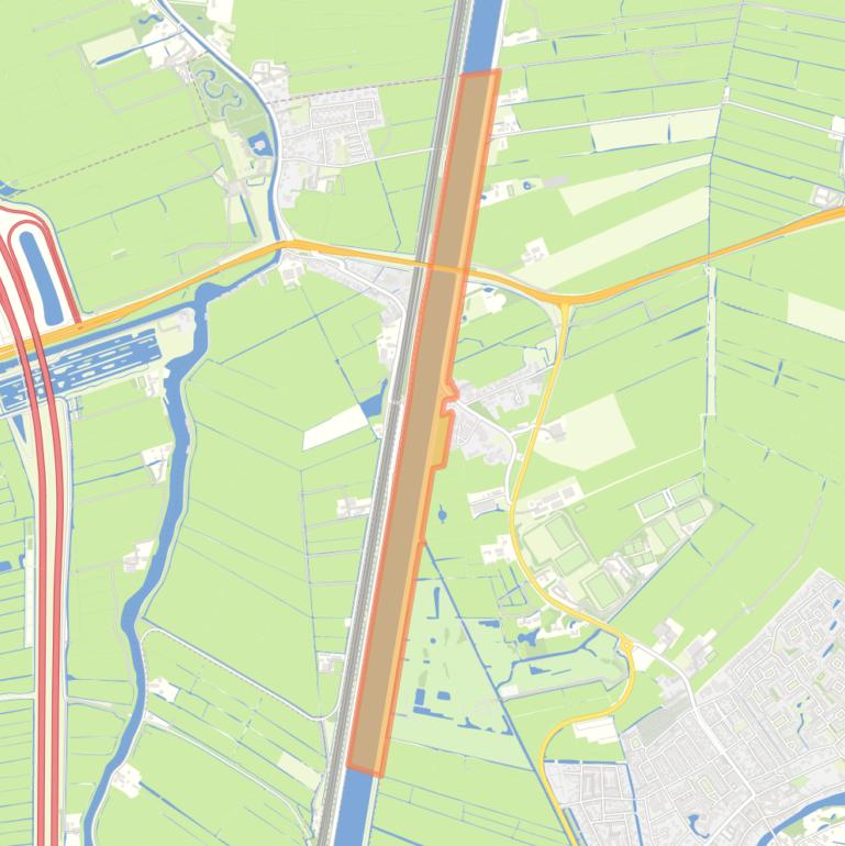 Kaart van de buurt Kanaalzone Loenen aan de Vecht.