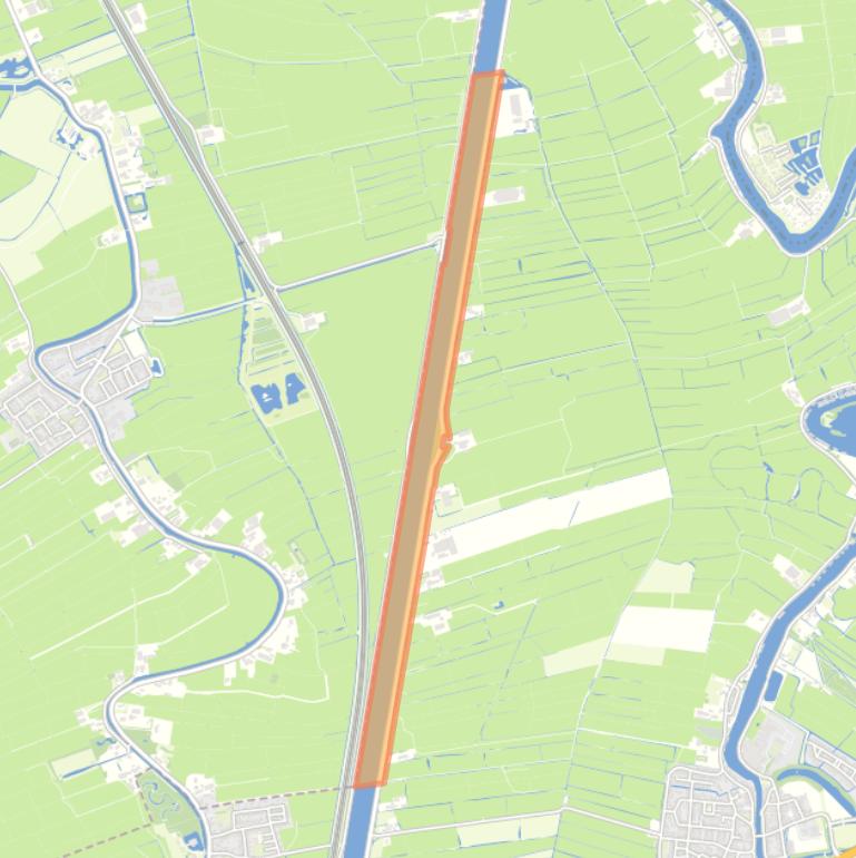 Kaart van de buurt Kanaalzone sector Vreeland.
