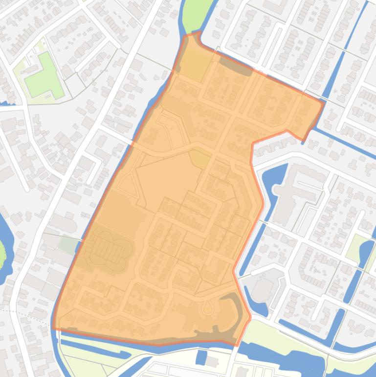Kaart van de buurt Kanteel en omgeving.