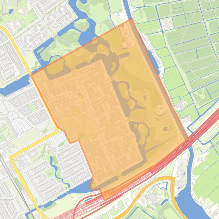 Kaart van de buurt Kantershof.