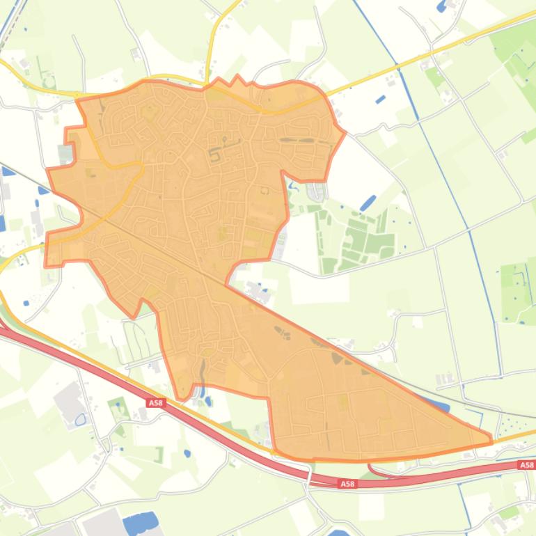 Kaart van de buurt Kapelle.