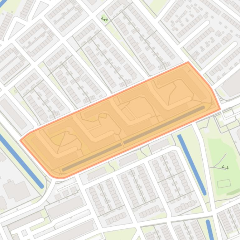 Kaart van de buurt Kapiteinflats.