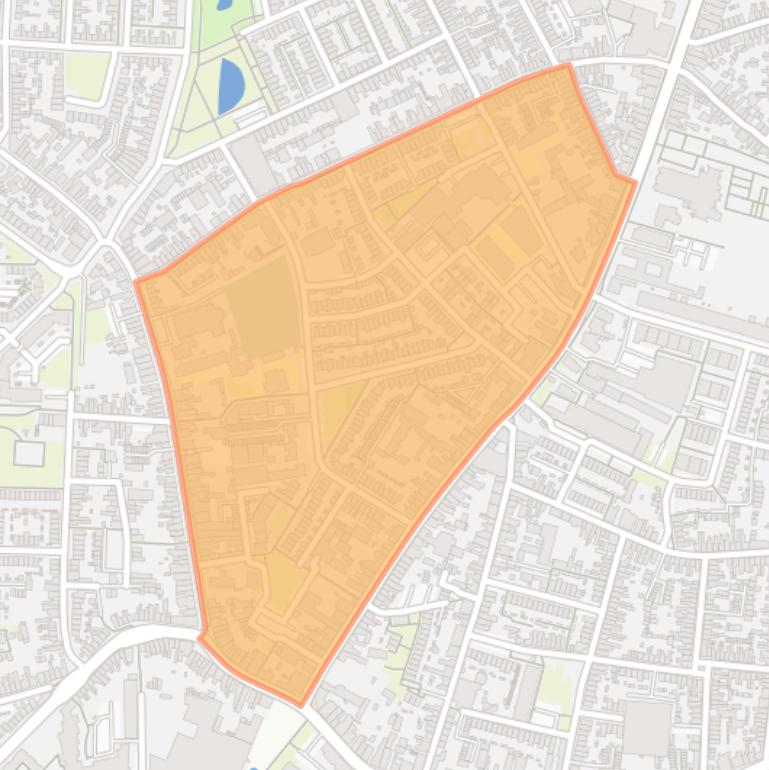 Kaart van de buurt Kasteel Oost.