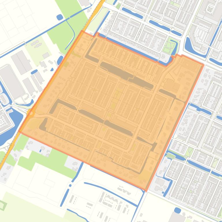 Kaart van de Kastelenbuurt.