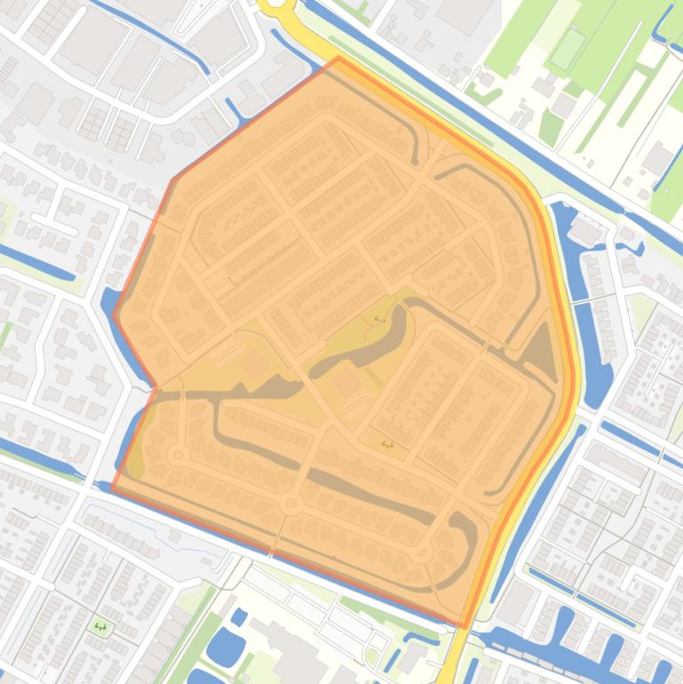 Kaart van de Kastelenbuurt.