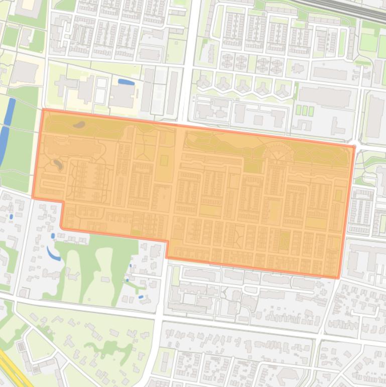 Kaart van de Kastelenbuurt Noord.