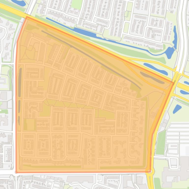 Kaart van de Kastelenbuurt.