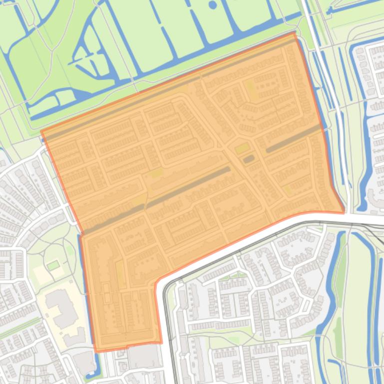 Kaart van de Kastelenbuurt.