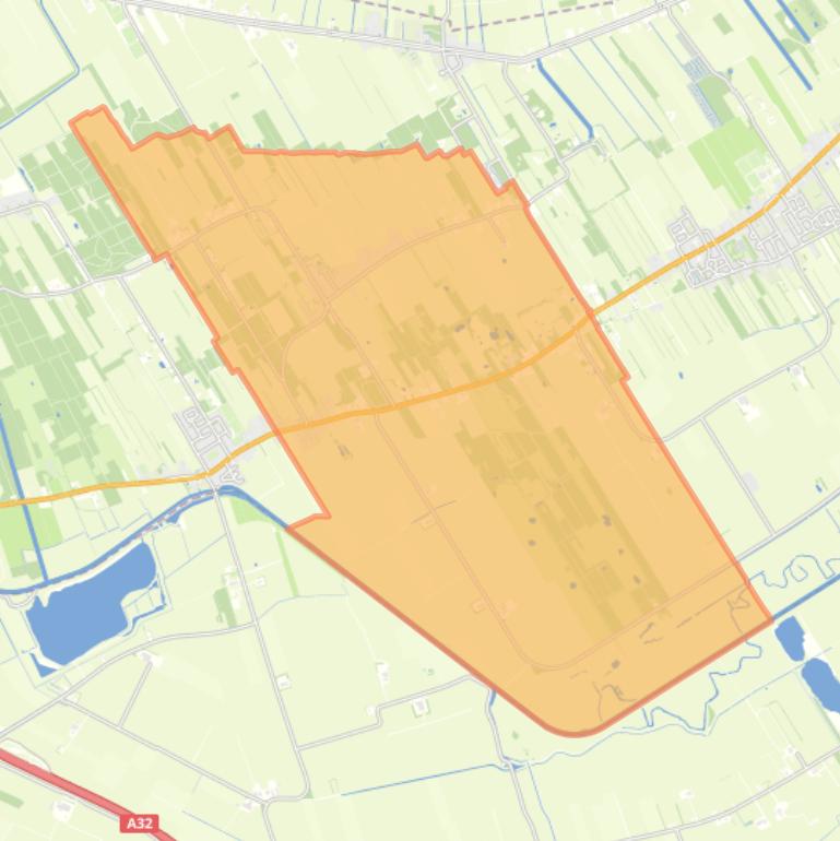 Kaart van de buurt Katlijk.