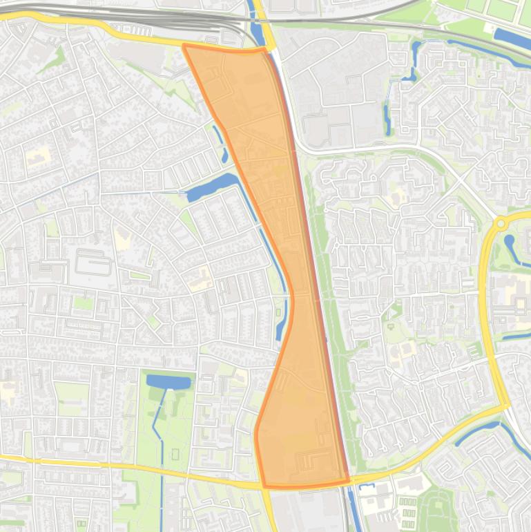 Kaart van de buurt Kayersmolen-Noord.