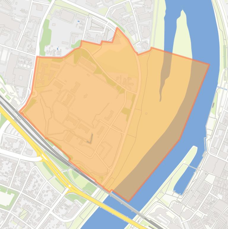 Kaart van de buurt Kazerneterrein.