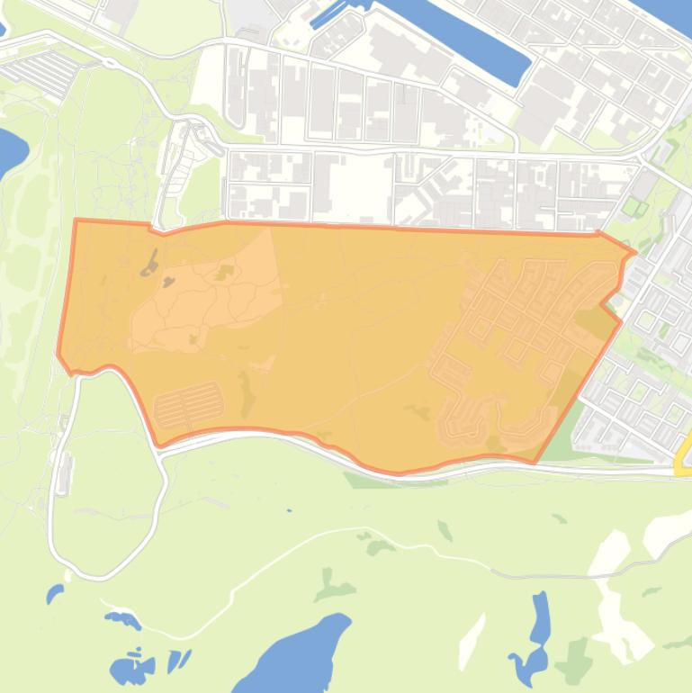 Kaart van de Keetbergbuurt.