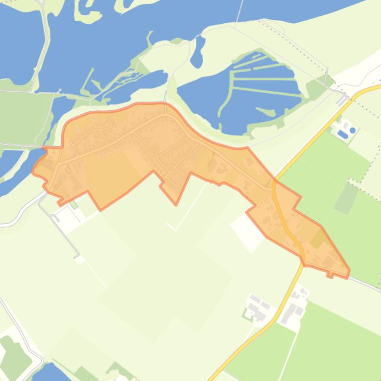 Kaart van de buurt Kekerdom.