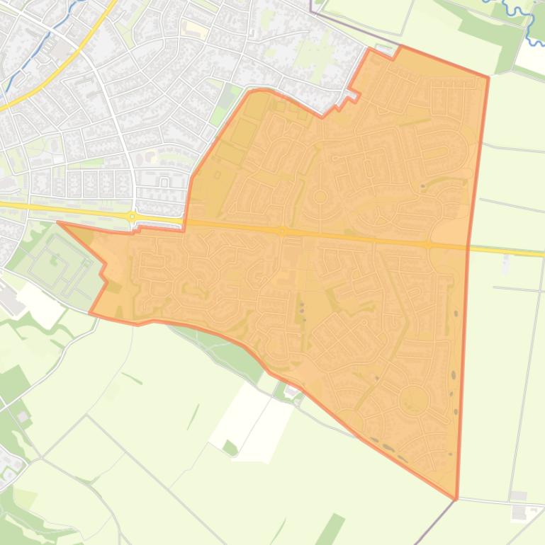 Kaart van de buurt Kemperkoul.