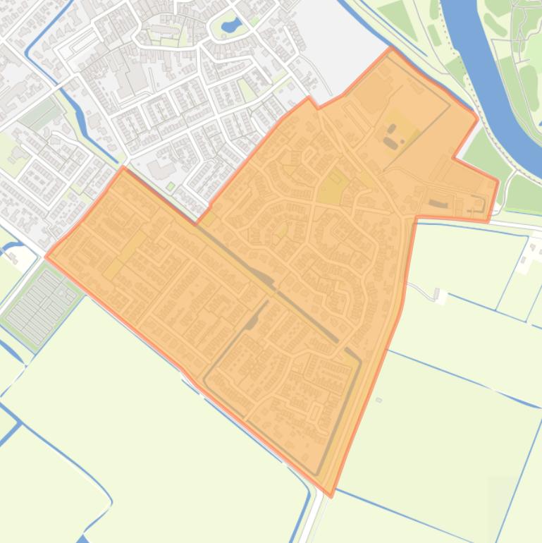 Kaart van de buurt Kerckhoek.