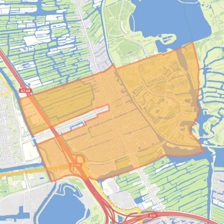 Kaart van de Kerkbuurt.