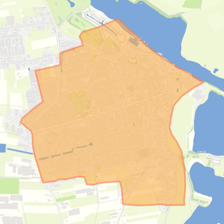 Kaart van de buurt Kerkdriel.