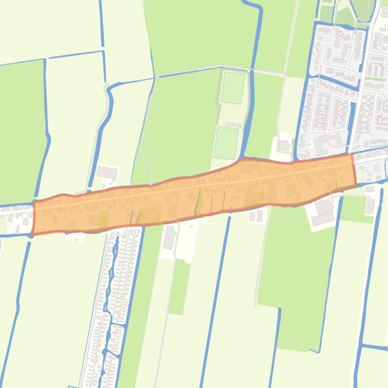 Kaart van de Kerkebuurt.