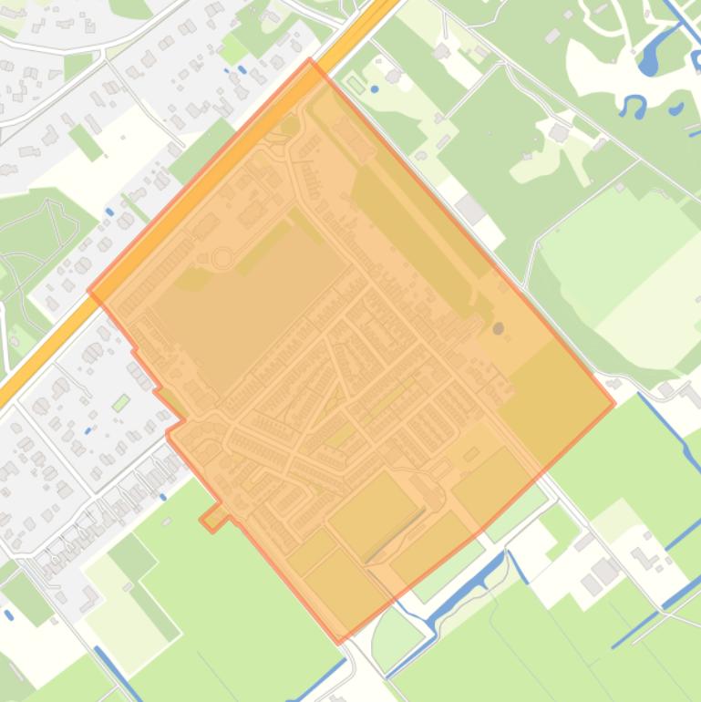 Kaart van de buurt Kerkehout.