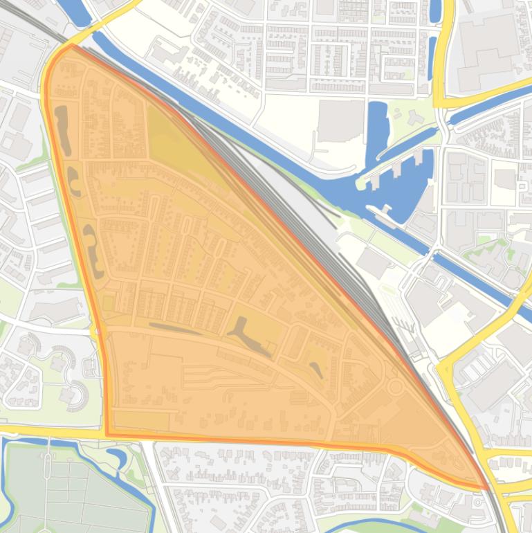 Kaart van de buurt Kerkelanden.