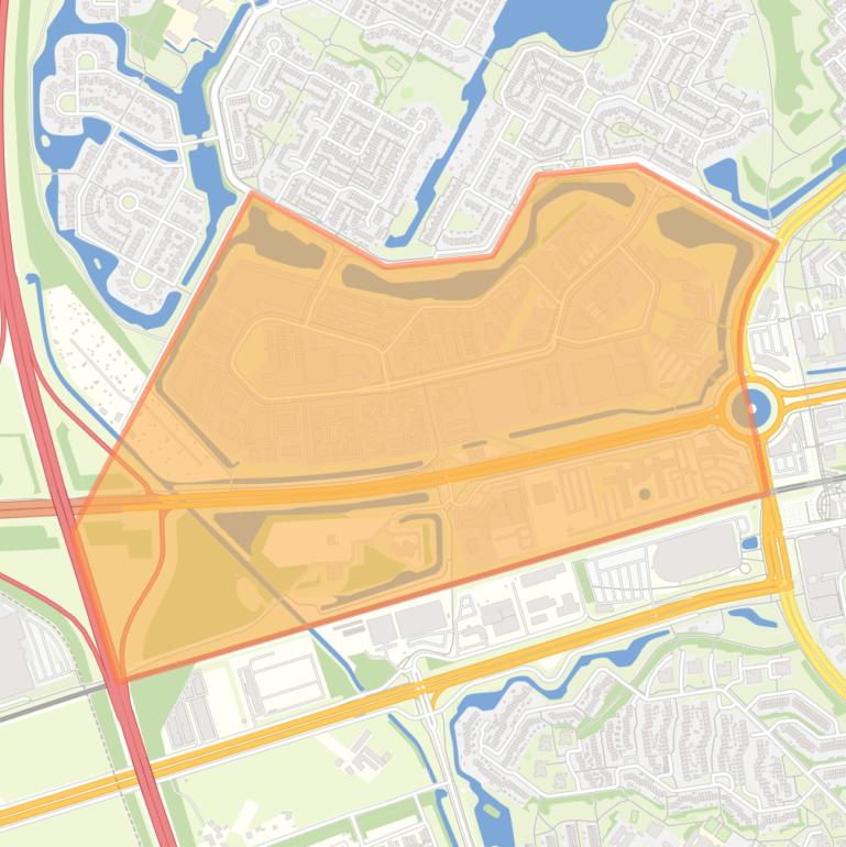 Kaart van de buurt Kerkenbos.