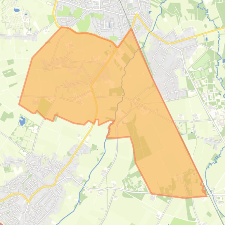 Kaart van de buurt Kerkhof.