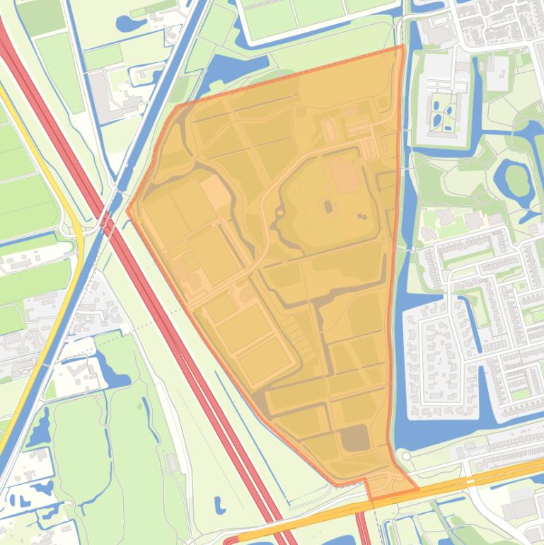 Kaart van de buurt Kerkpolder.