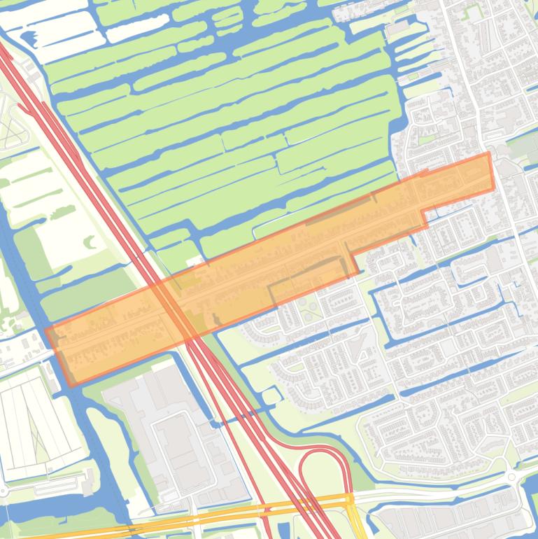 Kaart van de buurt Kerkstraat.