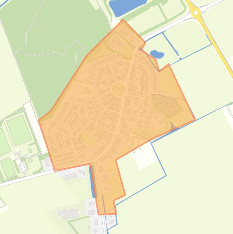 Kaart van de buurt Kerkwerve.