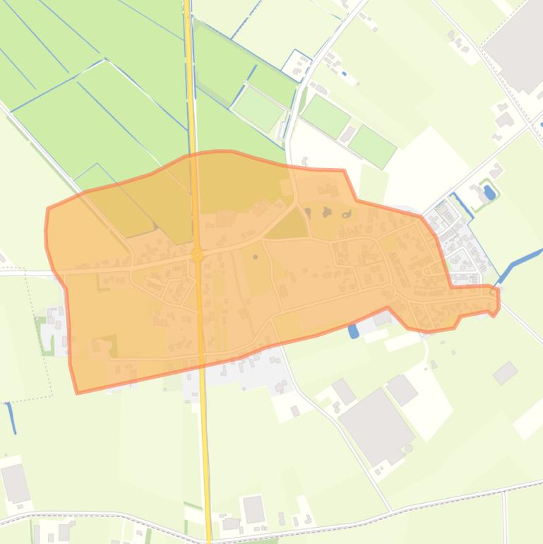 Kaart van de buurt Kerkwijk.