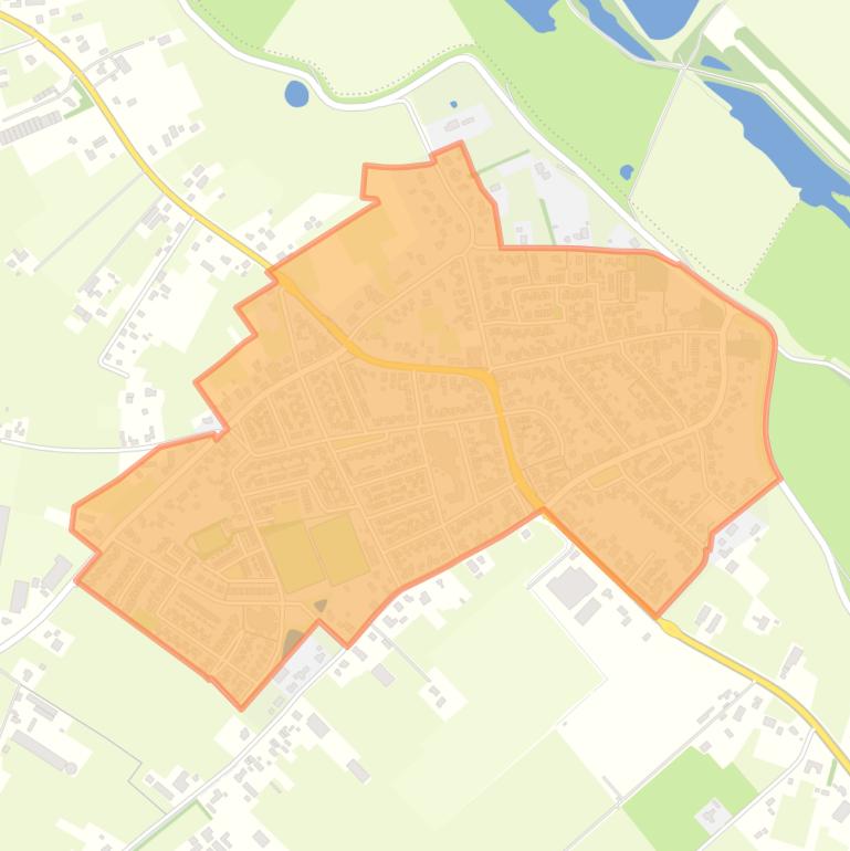 Kaart van de buurt Kern Angeren.