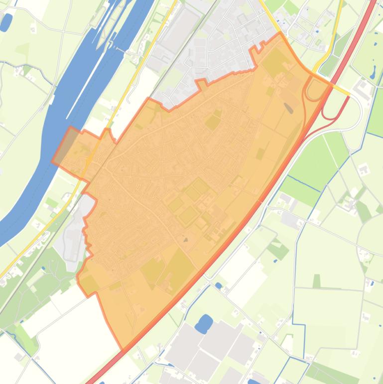 Kaart van de buurt Kern Belfeld.