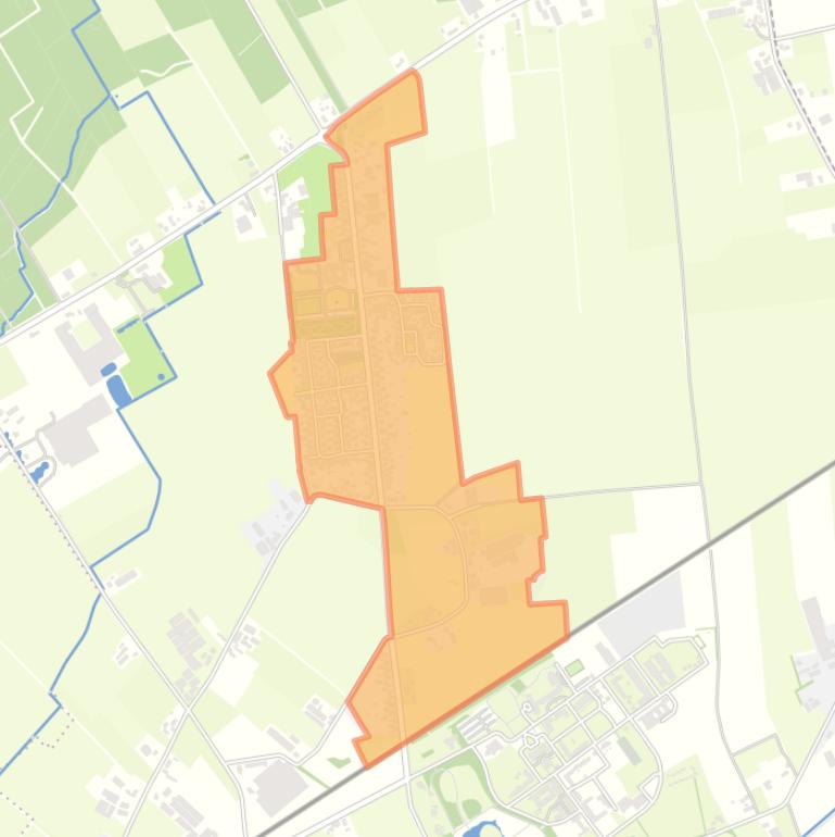 Kaart van de buurt Kern Biezenmortel.