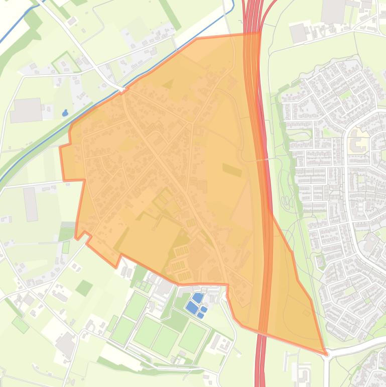 Kaart van de buurt Kern Boekend.