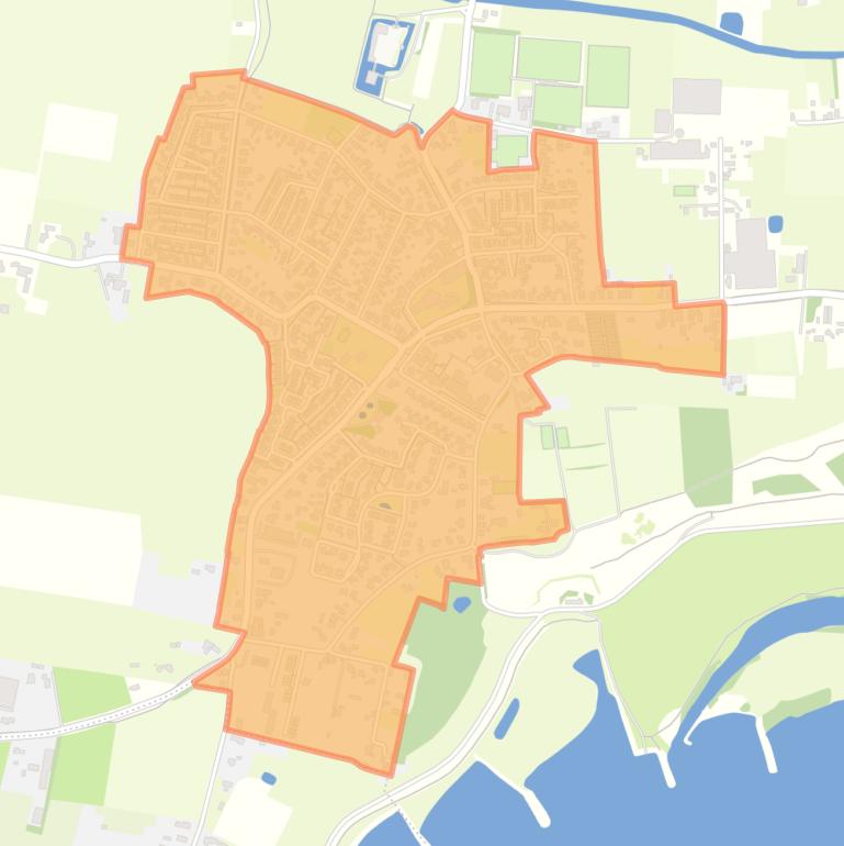 Kaart van de buurt Kern Doornenburg.